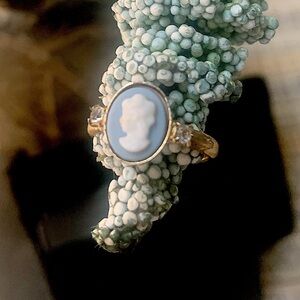 Vintage Italian Cameo Pinky Ring